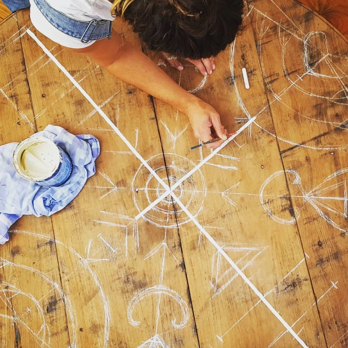 an intern makes art, exploring their creativity and sharing it with the world